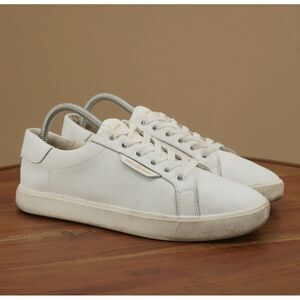 Sam Edelman Womens Ethyl Sneakers Size 10 M White Man Made Vegan Lace Up